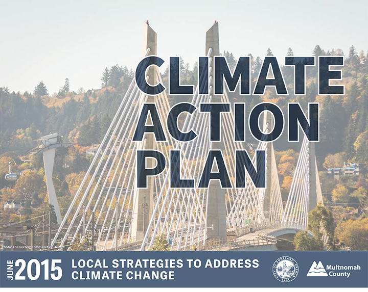 Cover of the 2015 Climate Action Plan for Portland and Multnomah County, Oregon
